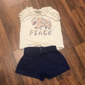Lucky brand toddler peace outfit